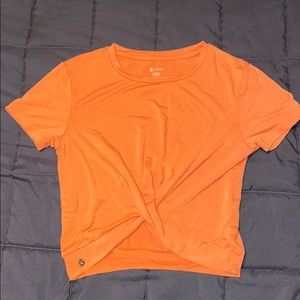 BuffBunny front twist crop top